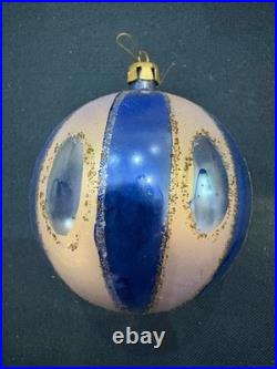 Vtg lot 12 Glass Christmas Ornaments Poland hand painted, Fantasia, With Box