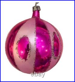 Vtg lot 12 Glass Christmas Ornaments Poland hand painted, Fantasia, With Box