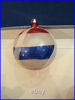 Vtg lot 12 Glass Christmas Ornaments Poland hand painted, Fantasia, With Box