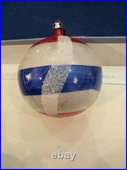 Vtg lot 12 Glass Christmas Ornaments Poland hand painted, Fantasia, With Box