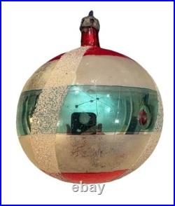 Vtg lot 12 Glass Christmas Ornaments Poland hand painted, Fantasia, With Box