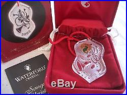 WATERFORD CRYSTAL 2002 SONGS OF CHRISTMAS DECK THE HALLS ORNAMENT MIB WithSLEEVE