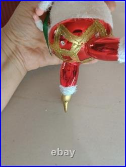 WATERFORD Ltd. Edition SANTA glass Skating Christmas Ornnament