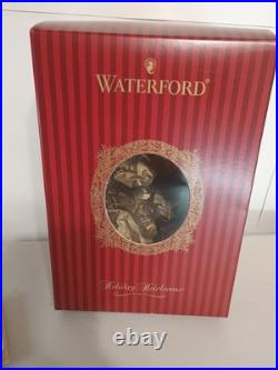 WATERFORD Ltd. Edition SANTA glass Skating Christmas Ornnament