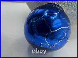 WO Christopher Radko Winter Forest Glass Ball Christmas Ornament 6 Vintage RARE