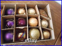 WOW MUST SEE Huge Lot Vintage Glass Christmas Ornaments