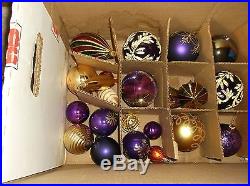 WOW MUST SEE Huge Lot Vintage Glass Christmas Ornaments