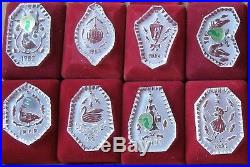 Waterford 12 Days Christmas Ornaments + 1983 & 1984 = 14 NEVER USED FREE SHIP