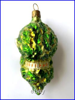 Waterford Christmas Ornament Five 5 Gold Rings Blown Glass 121601 w Box