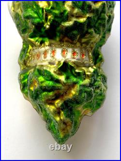 Waterford Christmas Ornament Five 5 Gold Rings Blown Glass 121601 w Box