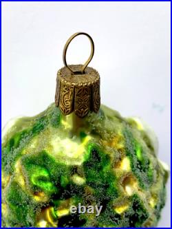Waterford Christmas Ornament Five 5 Gold Rings Blown Glass 121601 w Box