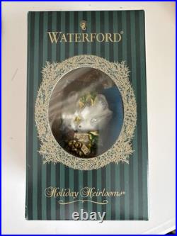 Waterford Christmas Ornament Five 5 Gold Rings Blown Glass 121601 w Box