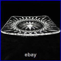 Waterford Crystal 12 LISMORE Square Charger Plate Platter Ireland Made NOS
