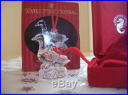 Waterford Crystal 2000 12 Days Of Christmas Ornament Geese Mib With Sleeve