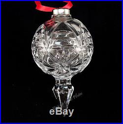 Waterford Crystal 2001 10th Annual Ball Spire Xmas Tree Ornament Upgraded Box