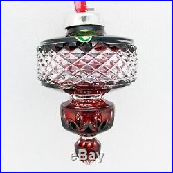 Waterford Crystal 2002 Ball Ornament Ruby Red Cased Spire is very special