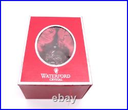 Waterford Crystal Cased Cobalt Ball Ruby Red Christmas Ornament In Original Box