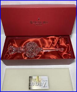 Waterford Crystal Glass Christmas Tree Topper Tree Top Ornament With Box