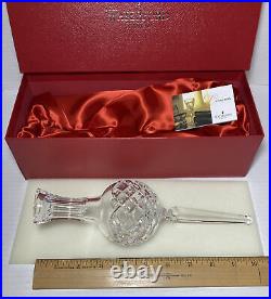 Waterford Crystal Glass Christmas Tree Topper Tree Top Ornament With Box