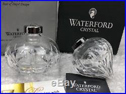 Waterford Crystal Lot Of 2 Vintage Annual Ball Christmas Ornaments Collectibles