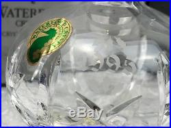 Waterford Crystal Lot Of 2 Vintage Annual Ball Christmas Ornaments Collectibles