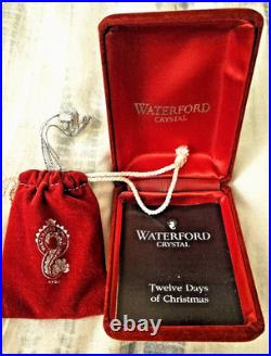 Waterford Crystal Ornaments 12 Days Of Christmas Set Of 11 (1984-1994) Waterford Crystal Ornaments 12 Days Of Christmas Set Of 11 (1984-1994)