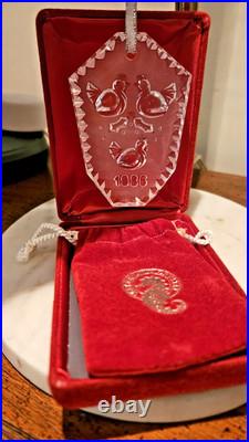 Waterford Crystal Ornaments 12 Days Of Christmas Set Of 11 (1984-1994) Waterford Crystal Ornaments 12 Days Of Christmas Set Of 11 (1984-1994)