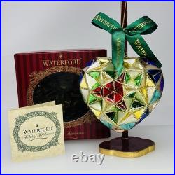 Waterford Heart Shaped Holiday Heirlooms Decorative Multicolor Ornament MIB