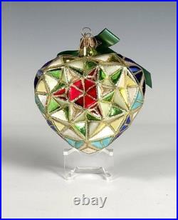 Waterford Heart Shaped Holiday Heirlooms Decorative Multicolor Ornament MIB