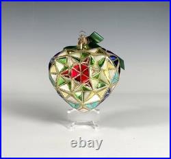 Waterford Heart Shaped Holiday Heirlooms Decorative Multicolor Ornament MIB