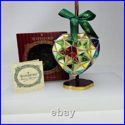 Waterford Heart Shaped Holiday Heirlooms Decorative Multicolor Ornament MIB