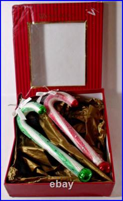 Waterford Heirloom Christmas Ornament CANDY CANE SET OF 2 withBox 134382 Waterford Heirloom Christmas Ornament CANDY CANE SET OF 2 withBox 134382