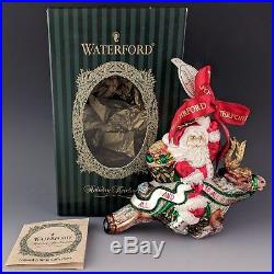 Waterford Holiday Heirloom MERRY XMAS To All Santa Night Before Ornament