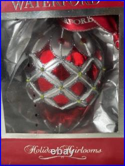 Waterford Holiday Heirlooms Crimson Colleen Egg, New In Box Waterford Holiday Heirlooms Crimson Colleen Egg, New In Box