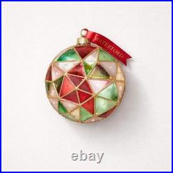 Waterford Holiday Heirlooms Glass Ornament Season's Faceted Medallion NIB