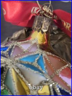 Waterford Holiday Heirlooms Glass Ornament Season's Faceted Medallion NIB