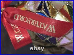 Waterford Holiday Heirlooms Glass Ornament Season's Faceted Medallion NIB