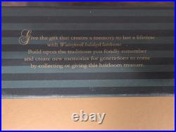 Waterford Holiday Heirlooms Glass Ornament Season's Faceted Medallion NIB