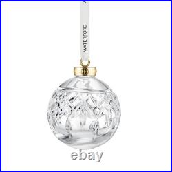 Waterford Lismore Crystal Bauble Ornament Christmas Ball 1071524 (New in Box)