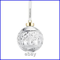 Waterford Lismore Crystal Bauble Ornament Christmas Ball 1071524 (New in Box)