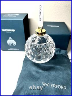 Waterford Lismore Crystal Bauble Ornament Christmas Ball 1071524 (New in Box)
