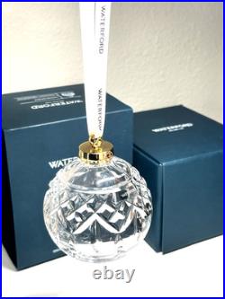 Waterford Lismore Crystal Bauble Ornament Christmas Ball 1071524 (New in Box)