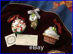 Waterford RARE 12 Days of Christmas Ornaments Holiday Heirlooms Complete Set 12