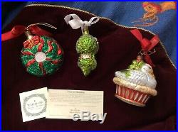 Waterford RARE 12 Days of Christmas Ornaments Holiday Heirlooms Complete Set 12