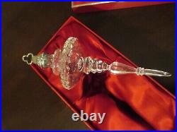 Waterford Snow Crystals Ornament Spire 129275 7 1/2 Mint in Box