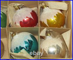 West German Blue Glass Vintage Mica Star Christmas Ornament 1950's Box West German Blue Glass Vintage Mica Star Christmas Ornament 1950's Box