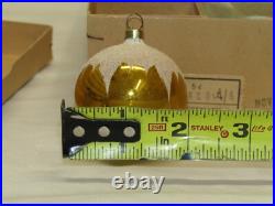 West German Blue Glass Vintage Mica Star Christmas Ornament 1950's Box West German Blue Glass Vintage Mica Star Christmas Ornament 1950's Box