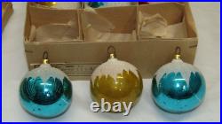 West German Blue Glass Vintage Mica Star Christmas Ornament 1950's Box West German Blue Glass Vintage Mica Star Christmas Ornament 1950's Box