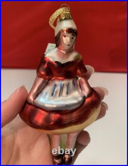 William Sonoma 12 Days Of Christmas Glass Ornaments Complete Set In Original Box