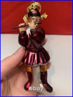 William Sonoma 12 Days Of Christmas Glass Ornaments Complete Set In Original Box